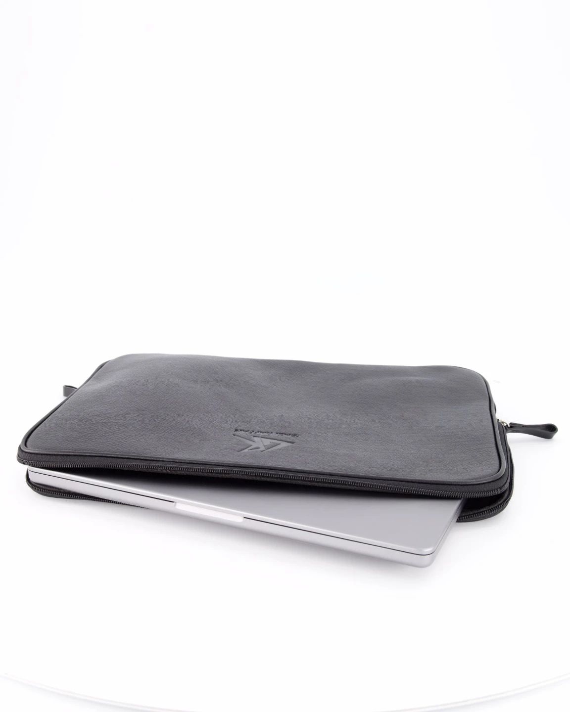 Genuine Leather Laptop Sleeve - Black - photo 4