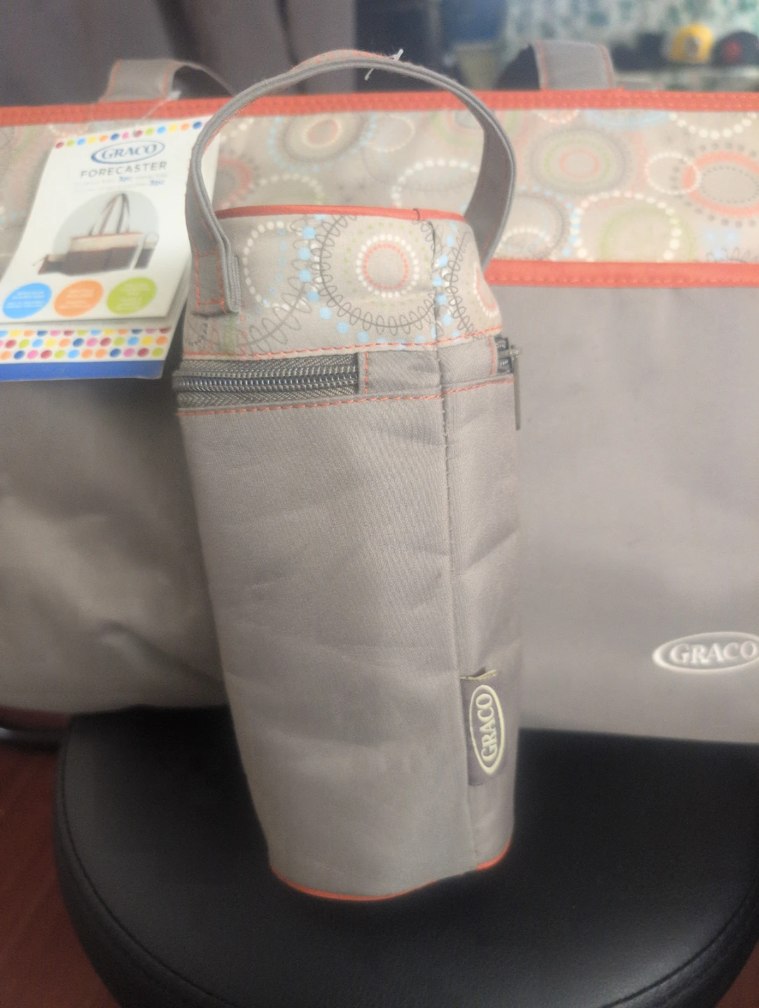 Graco Forester Diaper Bag and Insulated Bottle Holder