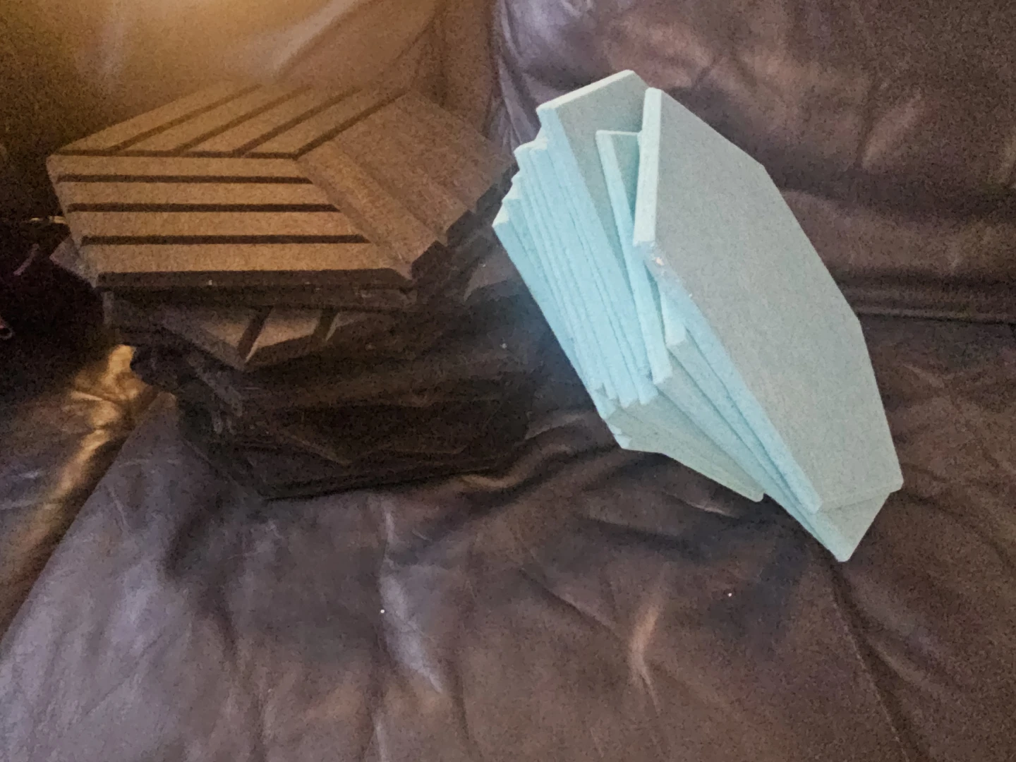 48 Hexagonal Acoustic Panels - Black & Teal - photo 3