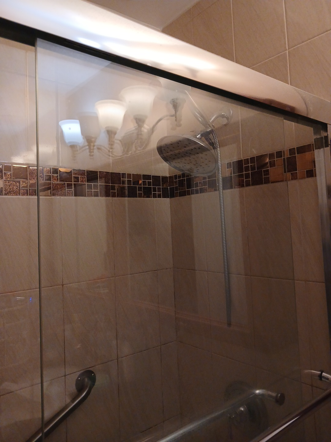 sliding glass shower doors, used - photo 3