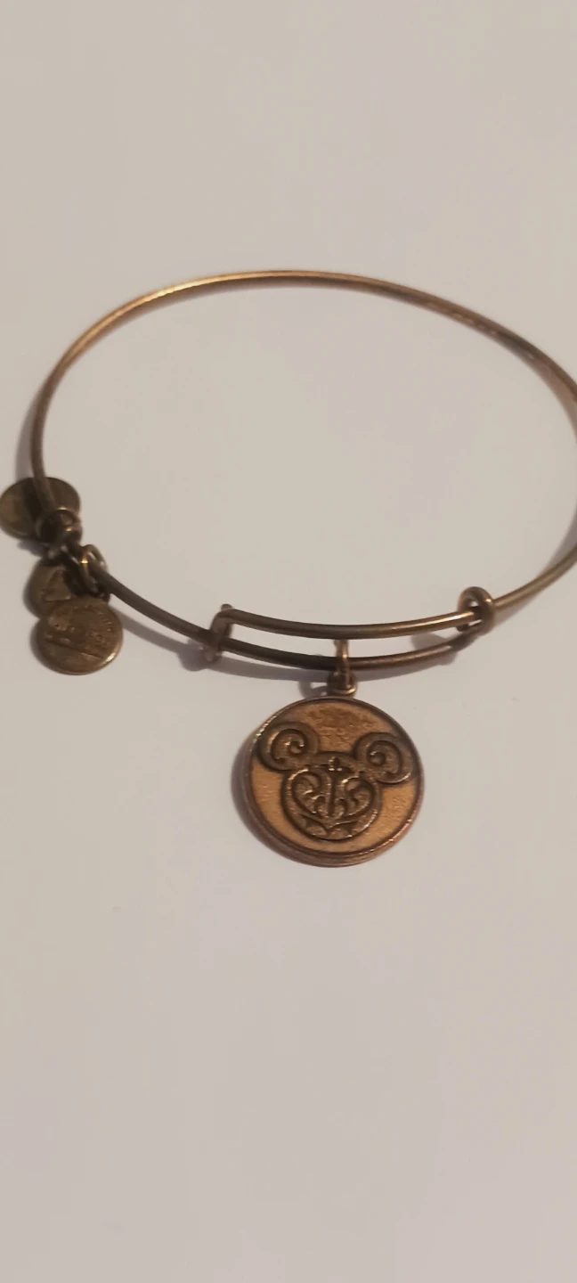 Alex and Ani Mickey Mouse Copper Charm Bangle Bracelet - photo 4
