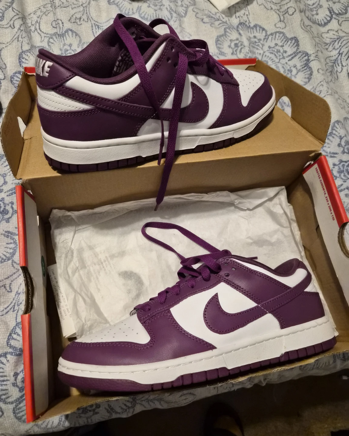 Nike Dunk Low retro Purple White Shoes