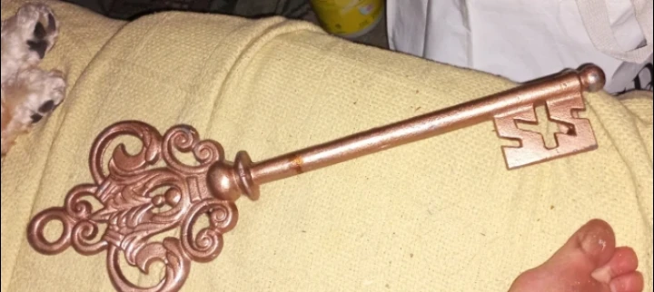 Decorative Copper-Coloured Ornate Key