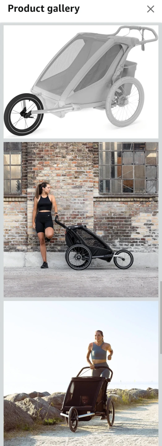 NEW- Thule Chariot Jogging Kit Double! - photo 5