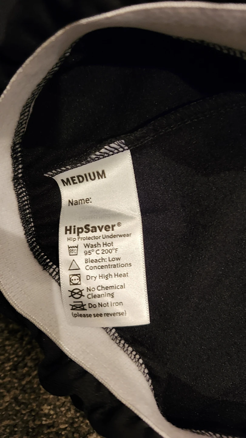 HipSaver SoftSweat Black Hip Protector Underwear - Medium - photo 2