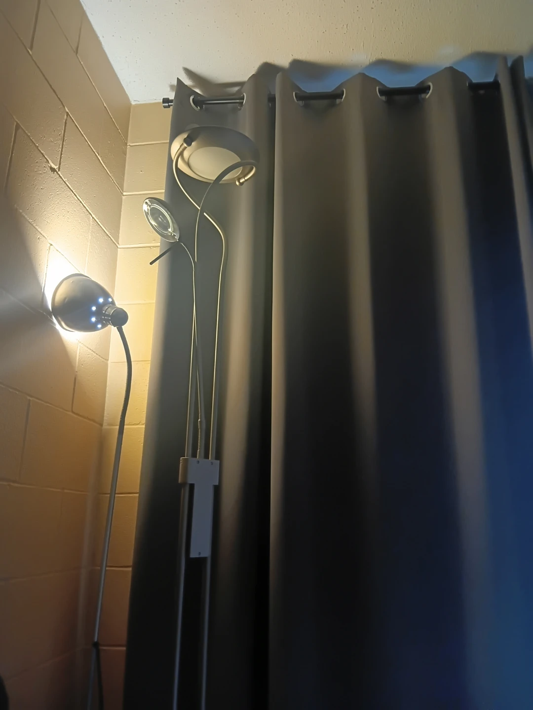 Torchiere Floor Lamp with Adjustable Reading Light