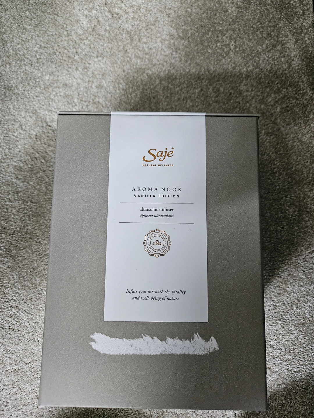 Saje Aroma Nook Ultrasonic Diffuser - Vanilla Edition