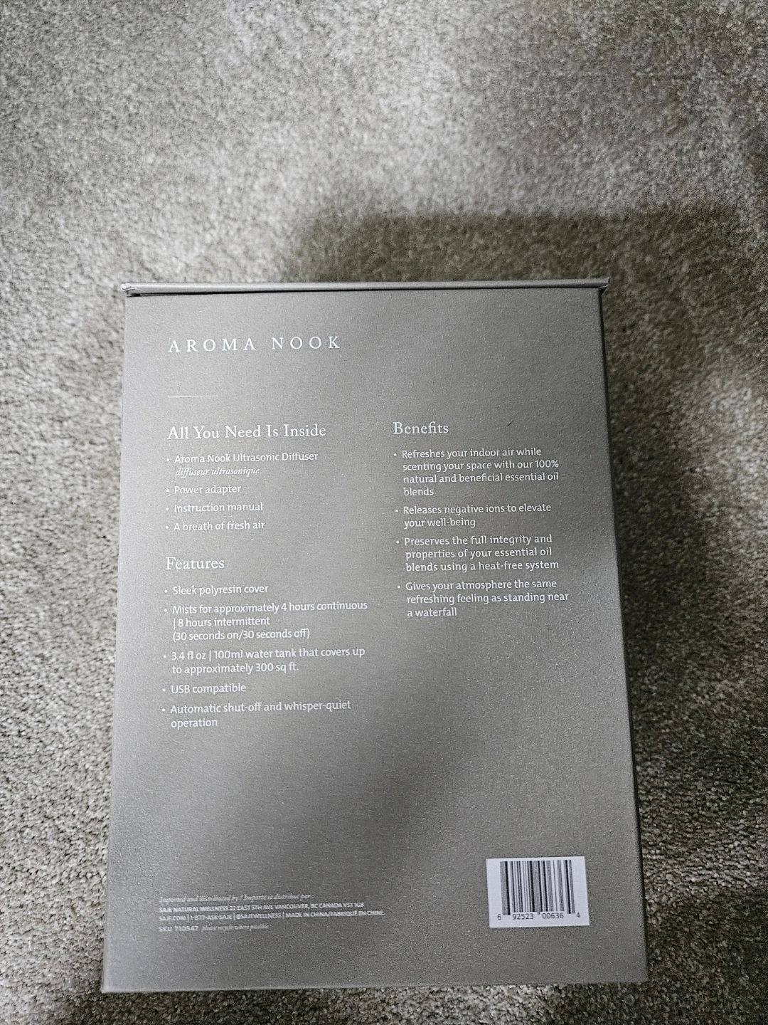 Saje Aroma Nook Ultrasonic Diffuser - Vanilla Edition - photo 2