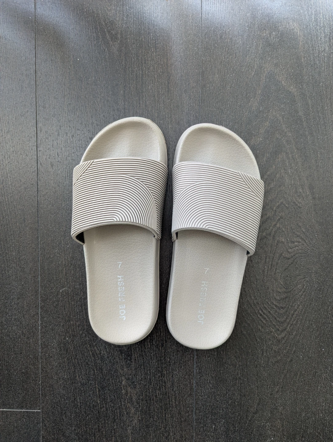 Joe Fresh Grey Slides Size 37