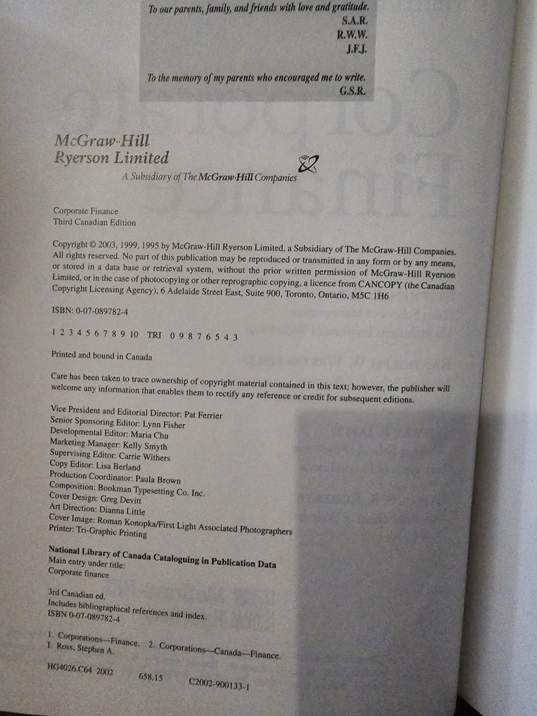 Corporate Finance Third Canadian Edition Textbook - photo 2