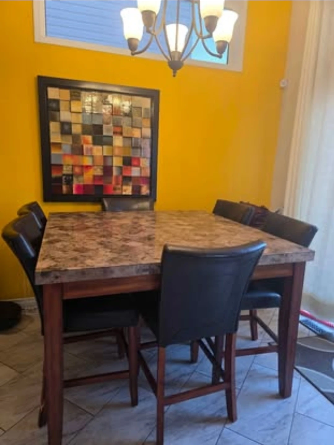 Counter Height Dining Set with 6 Chairs - photo 2