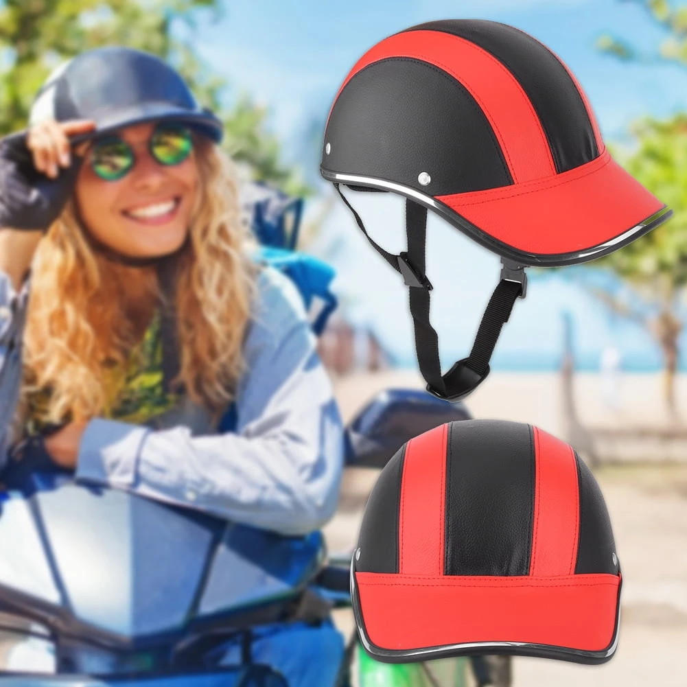 Retro Baseball Cap Motorcycle Helmet
