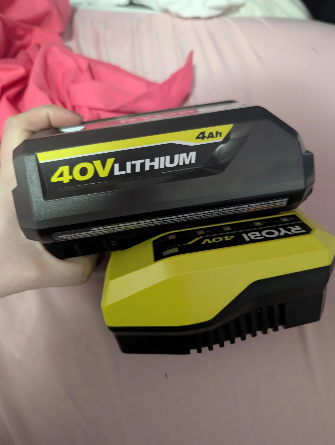 Ryobi 40v Battery with charger - photo 2