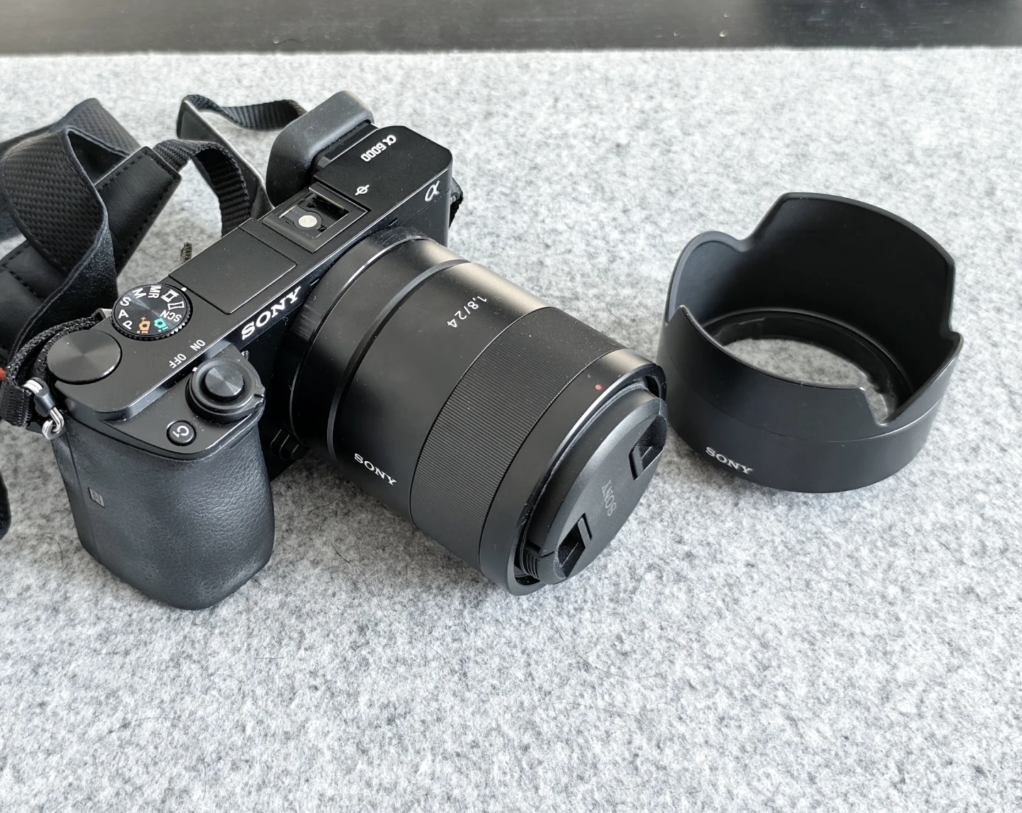 Sony Alpha a6000 with 1.8/24mm Zeiss Lens and Lens Hood