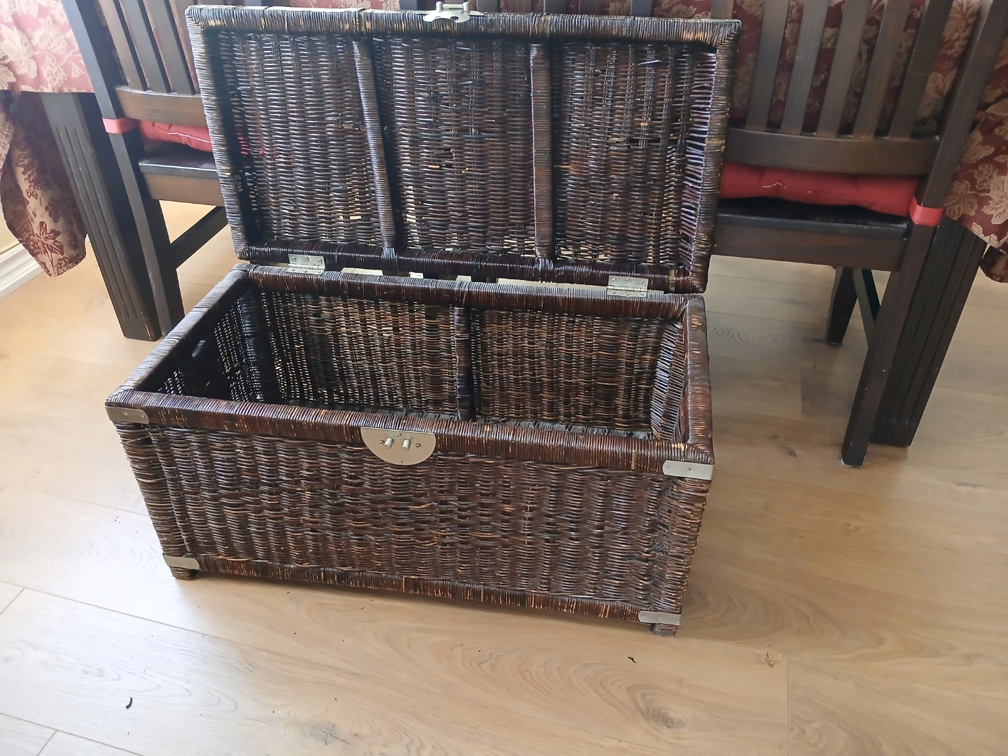 Wicker Storage Trunk Chest - photo 5