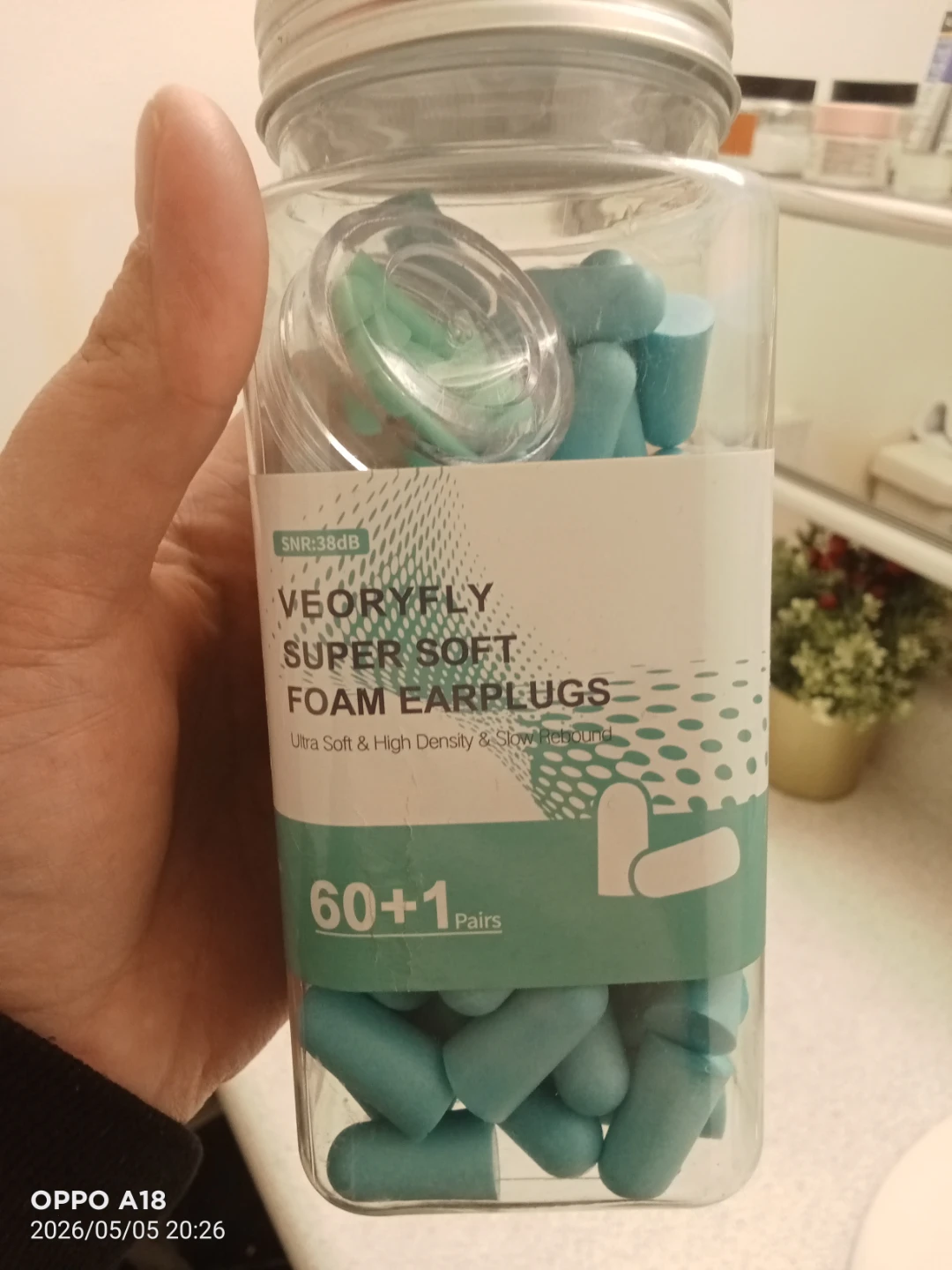VEORYFLY Super Soft Foam Earplugs - 61 Pairs