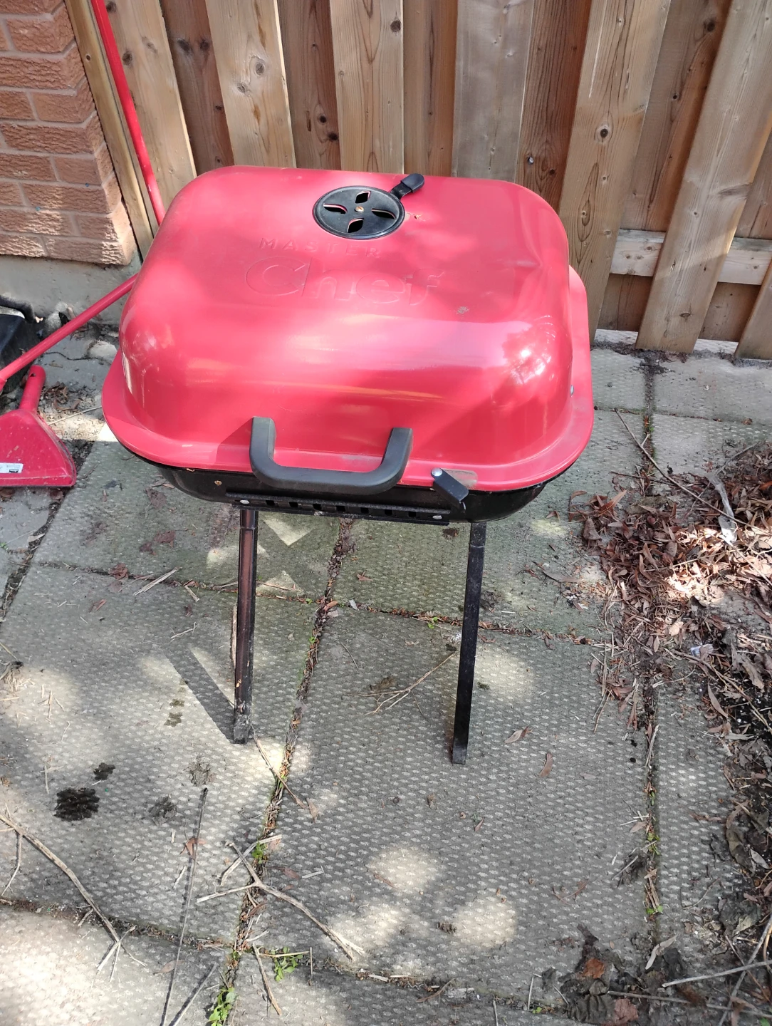 Master Chef Red Portable BBQ Grill