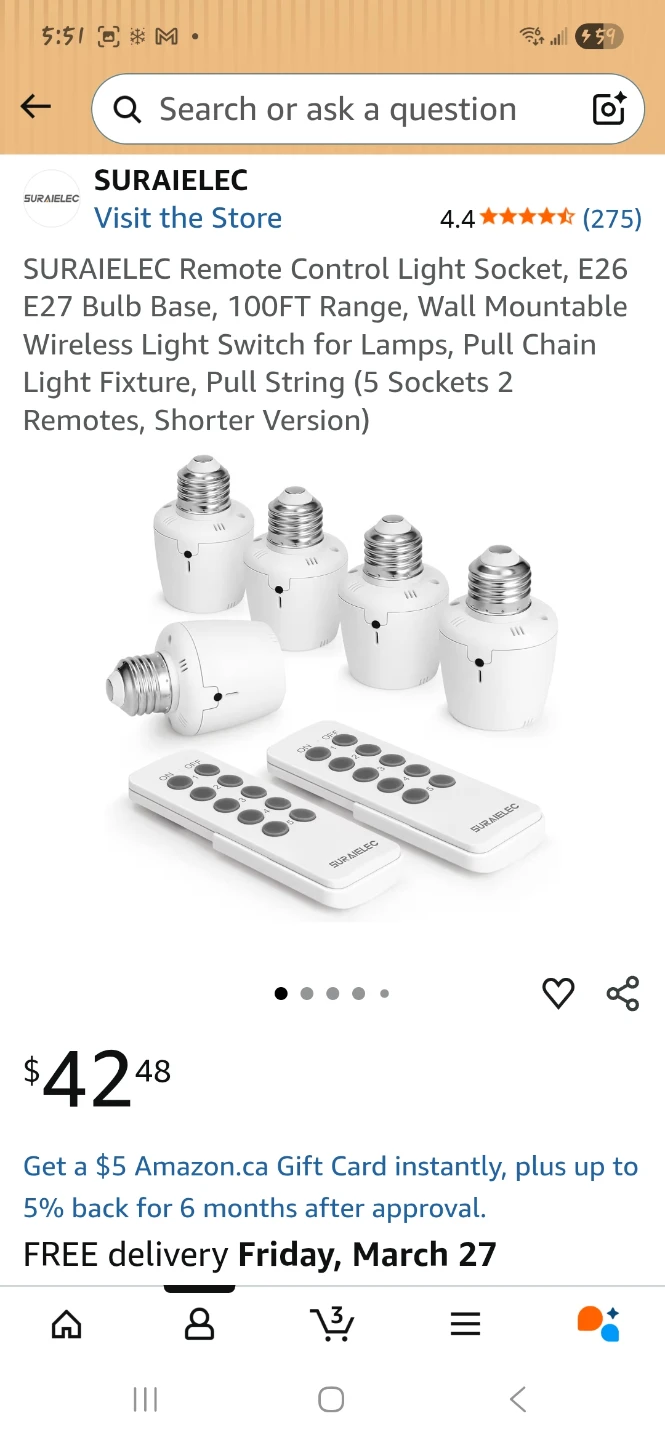 Remote Control Light Socket Set
