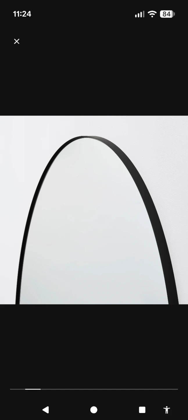 LINDSYN Mirror, Black, 80 cm - photo 2