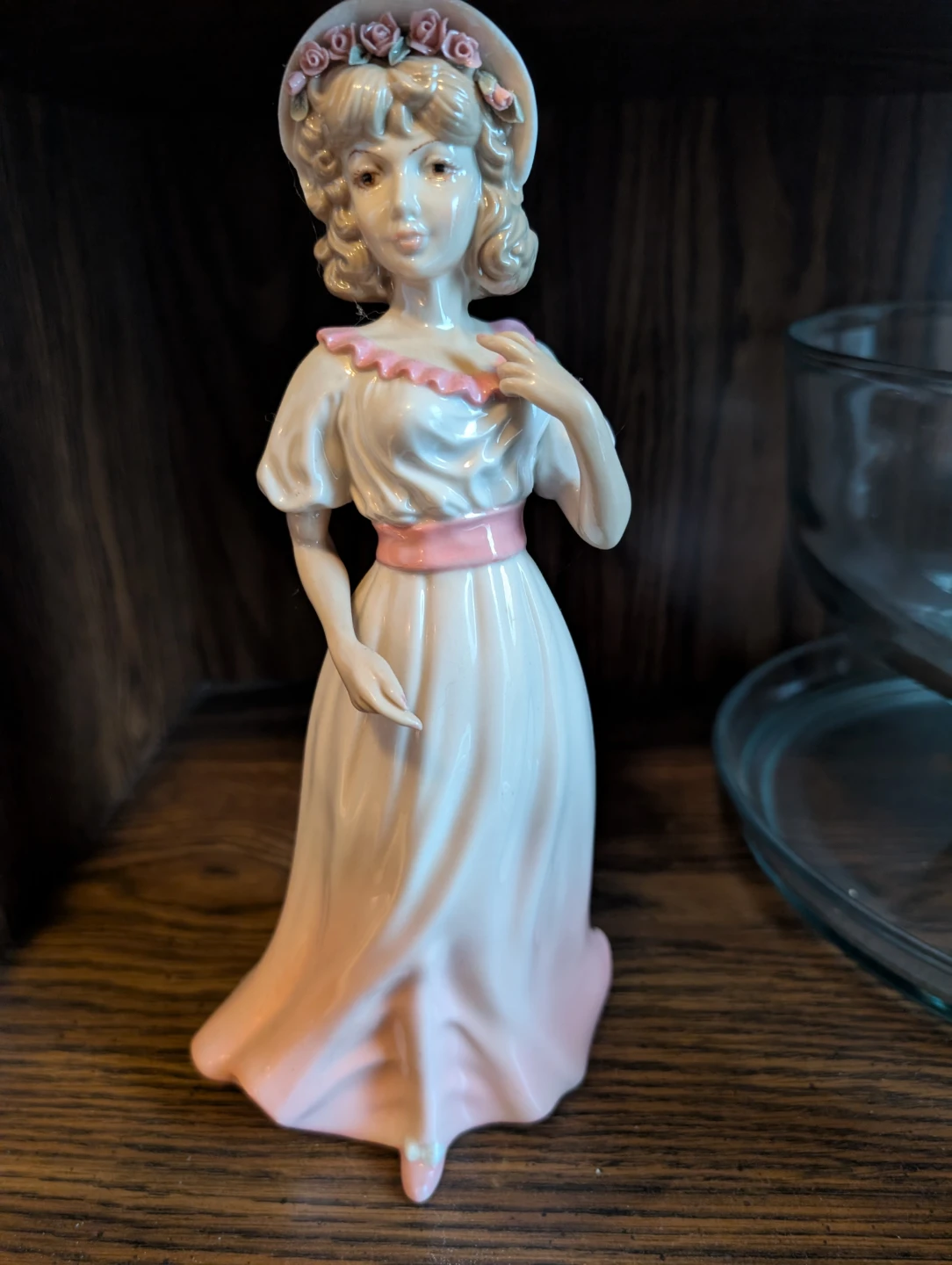 Porcelain Figurine of a Lady in a Hat