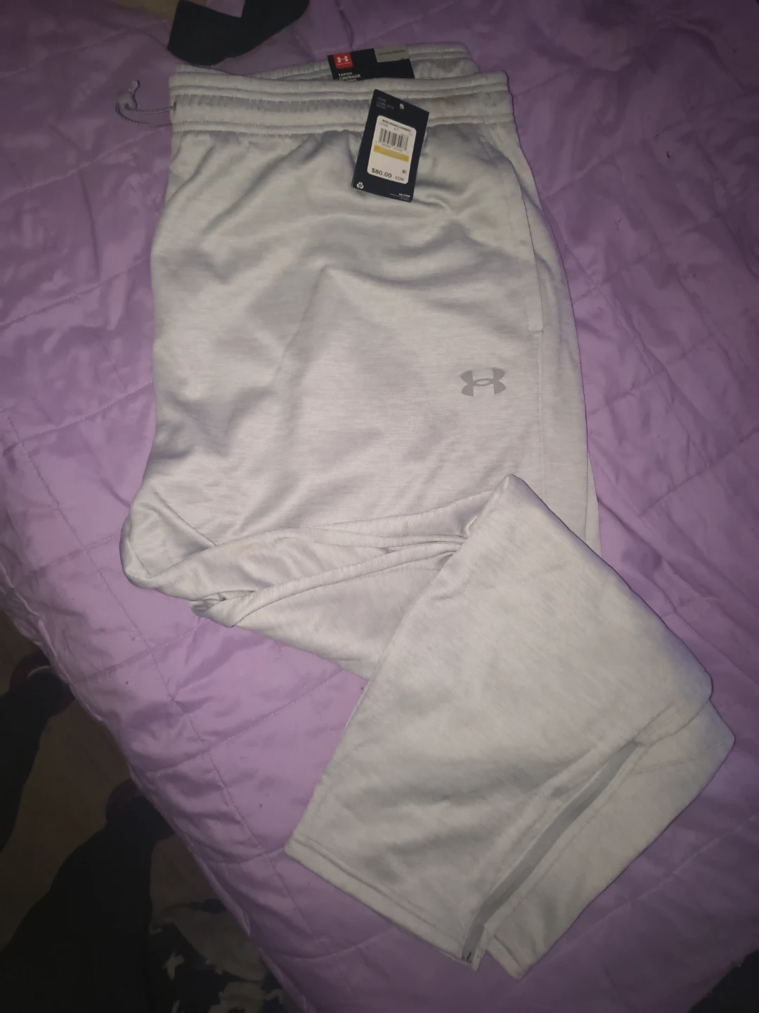 Under Armour Men's Grey Tapered Jogger Pants