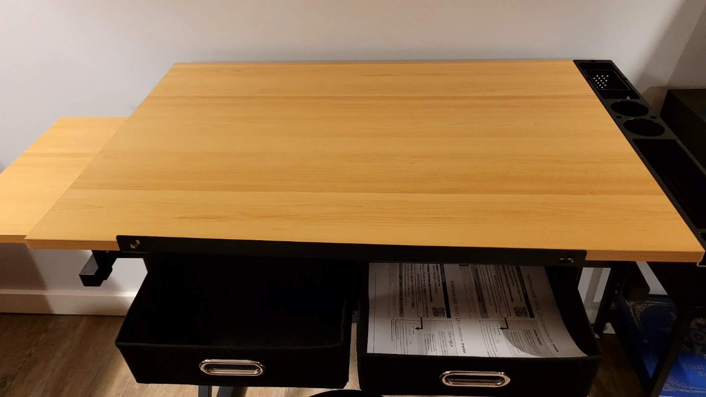 Drafting Table with Drawers and Stool - photo 2
