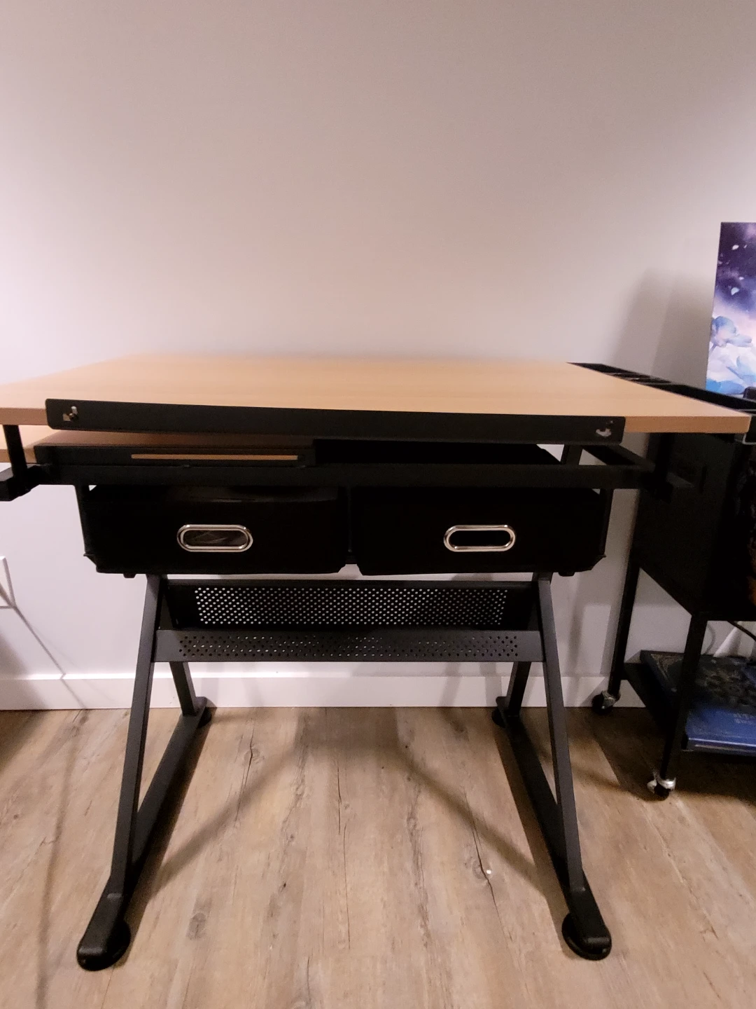 Drafting Table with Drawers and Stool - photo 4