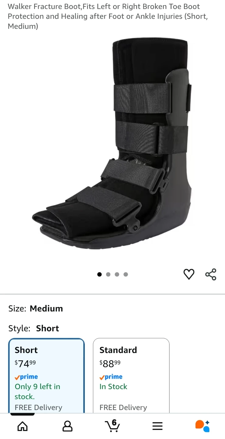 DJO Air Cam Walker Orthopedic Walking Boot – Size Large