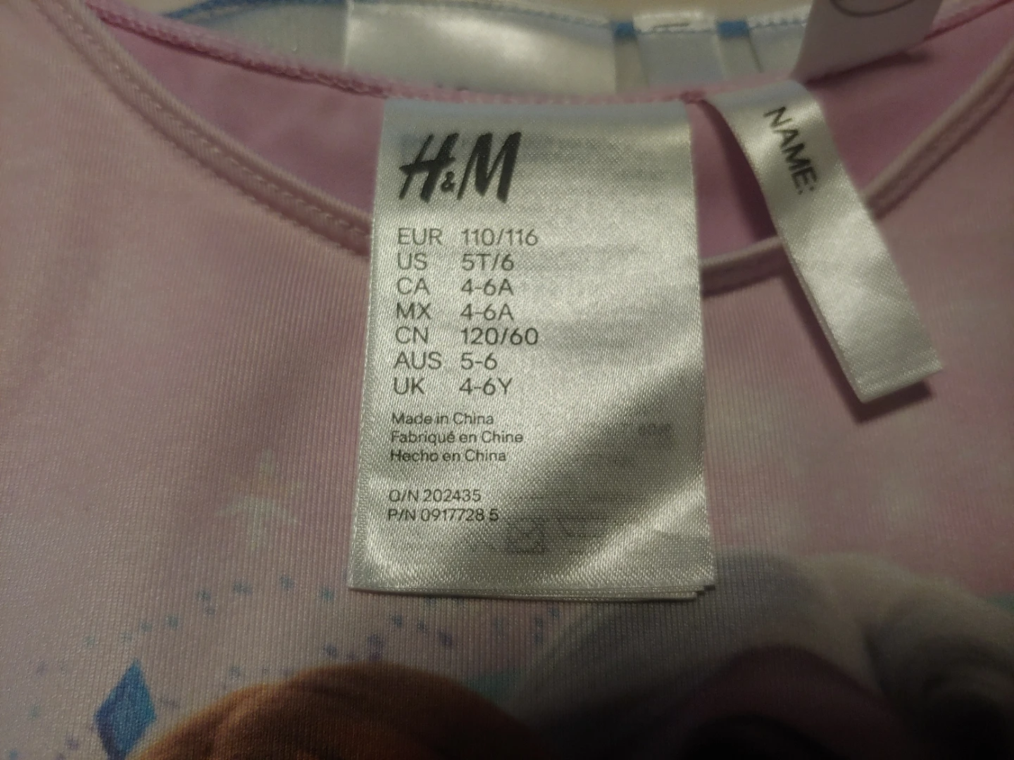 H&M Frozen bodysuit/Dress Size 4-6 girls plus shoes - photo 3