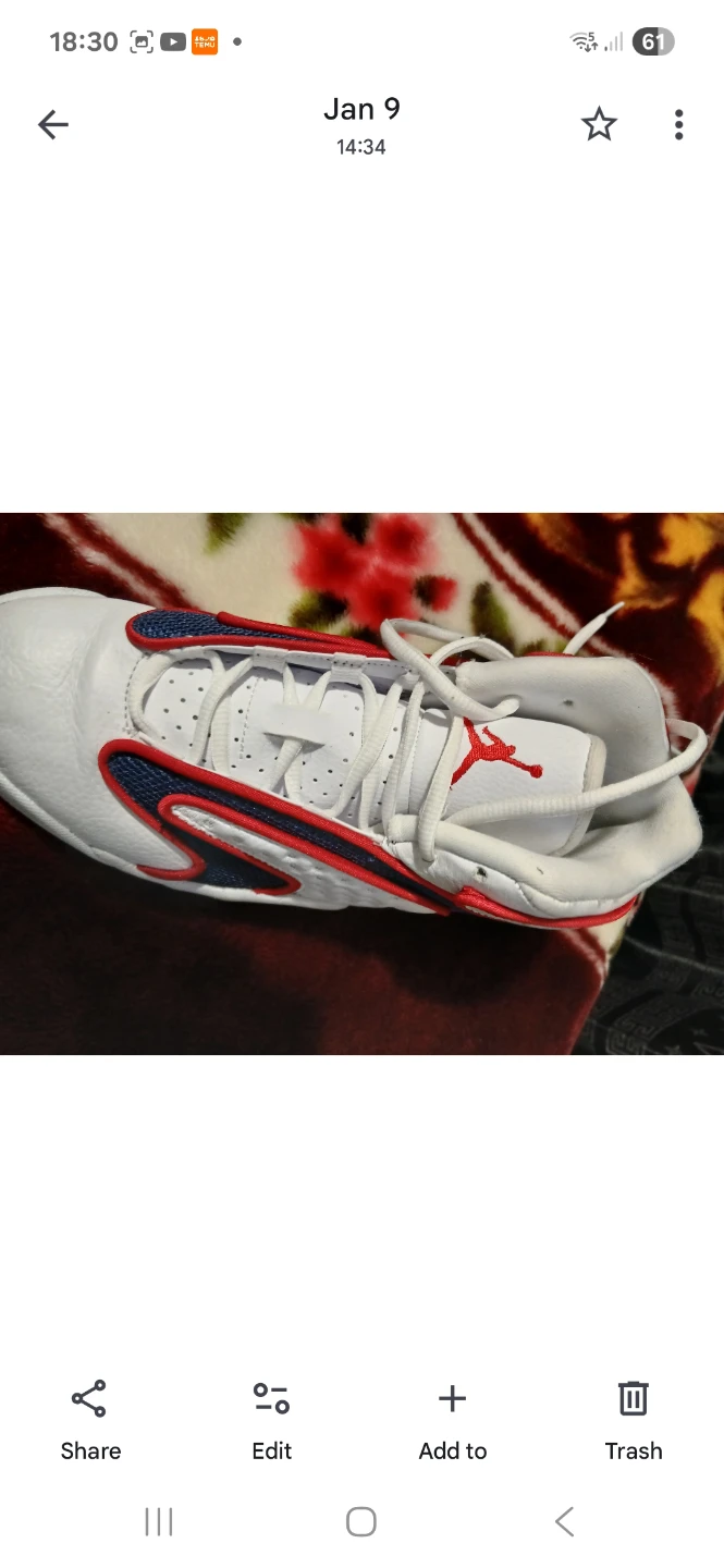 Jordan Kids Shoes White/Red/Blue - photo 4