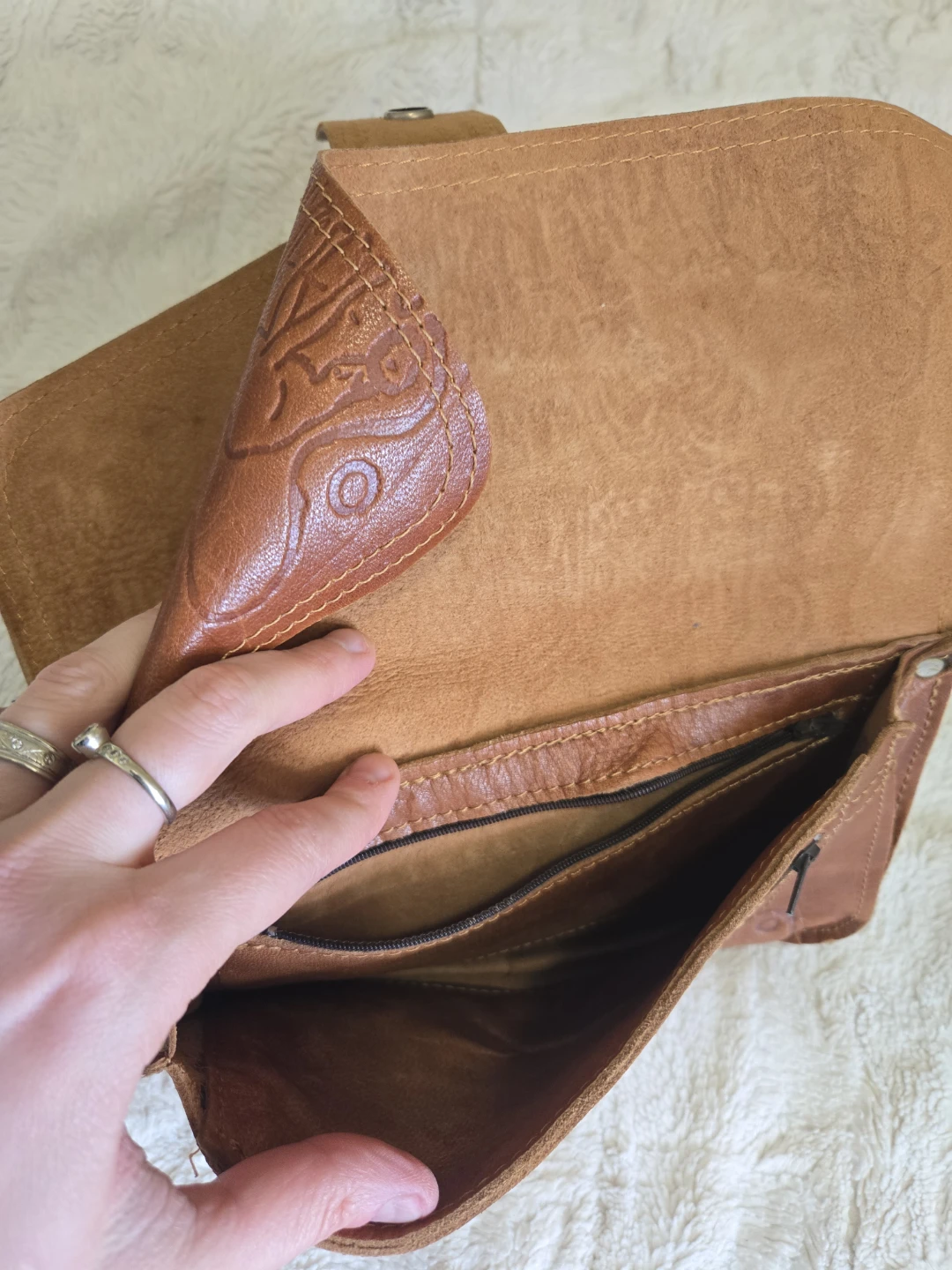 Handmade  Leather Bag from Jerusalem - photo 3