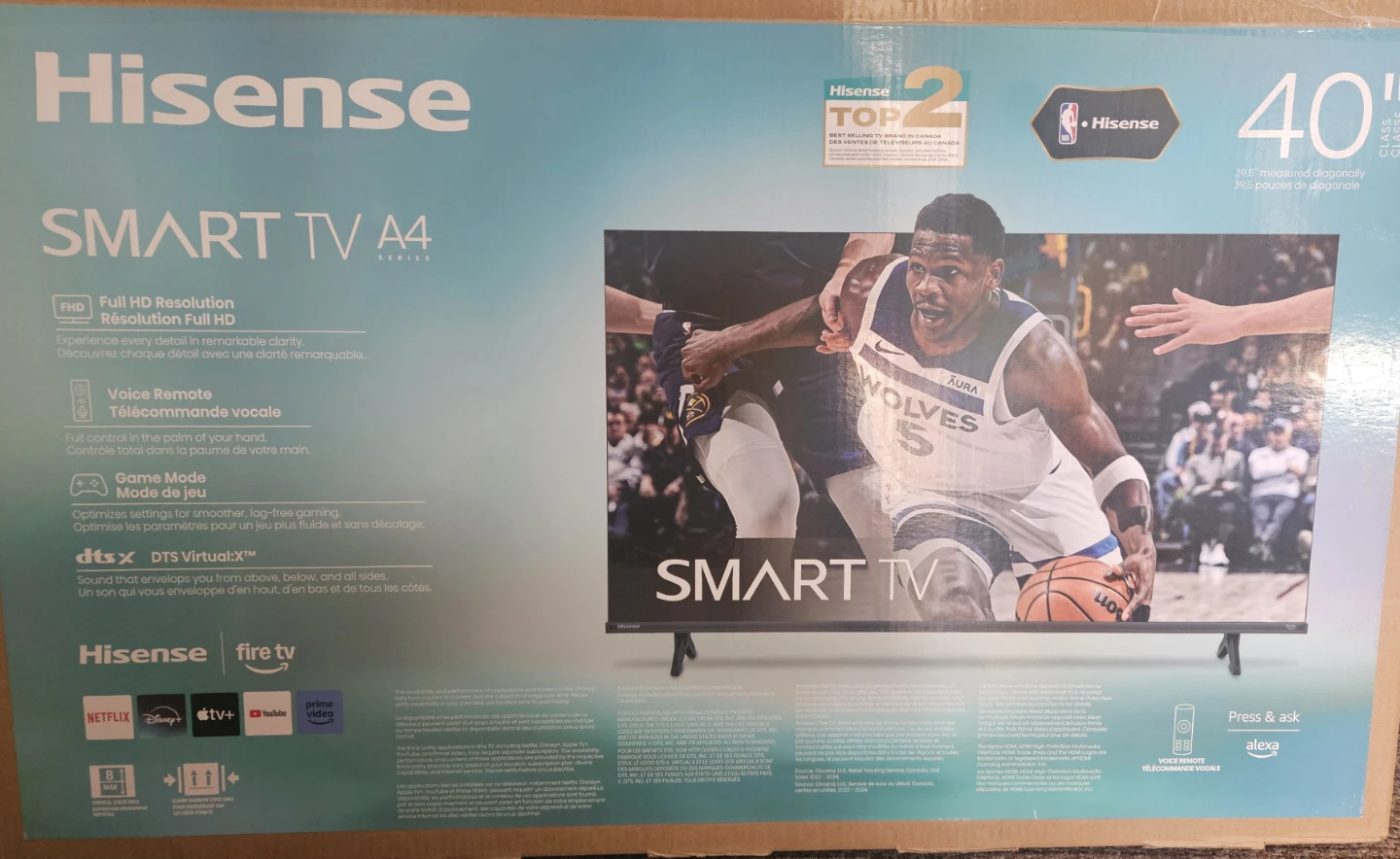 Hisense 40" Smart TV A4 Series - photo 2