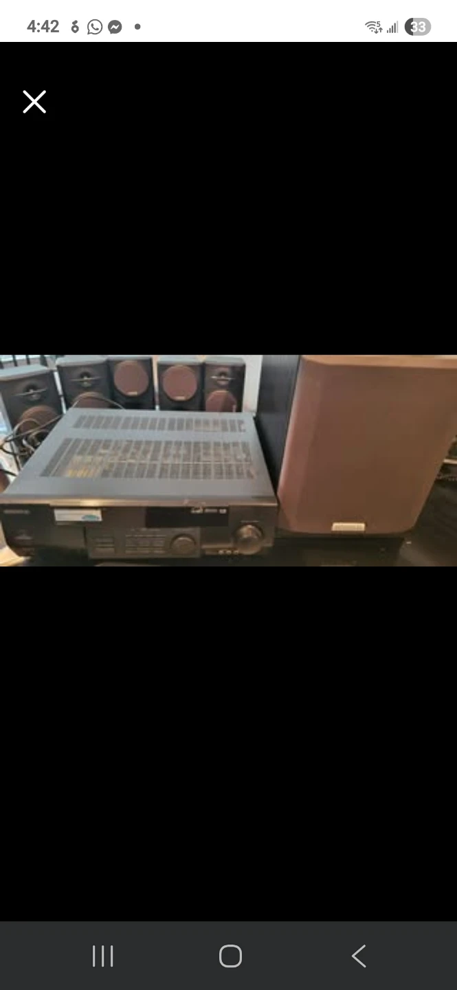 Kenwood Home Theatre Receiver with 5 speakers