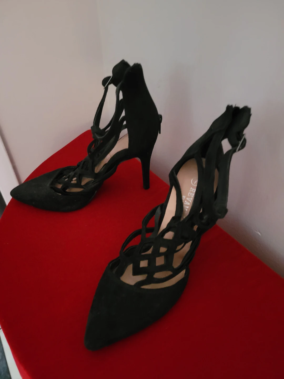 Black Strappy Heels - photo 2