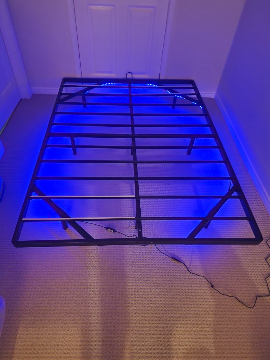 Full Metal Bed Frame with LED Lights - photo 2