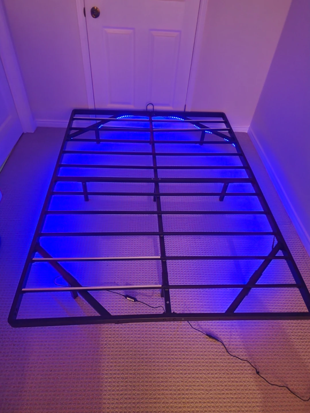Full Metal Bed Frame with LED Lights - photo 3