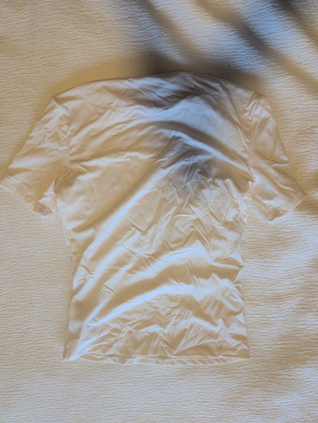 H&M White Mock Neck T-Shirt