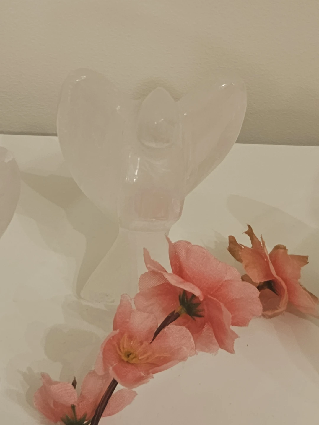 Selenite Crystal Angel Figurine - photo 2