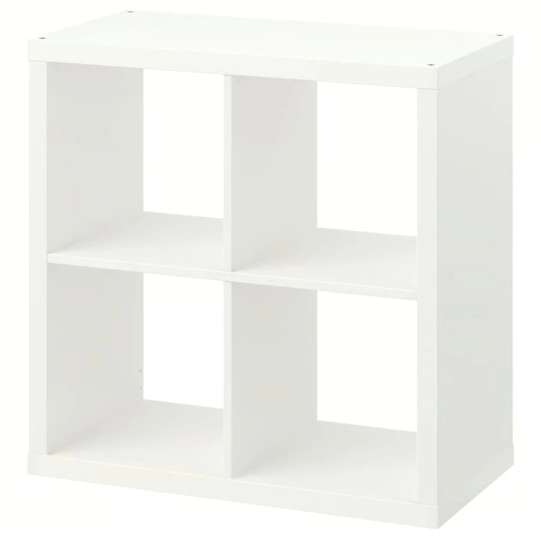 White 4 Cube Storage Unit shelf