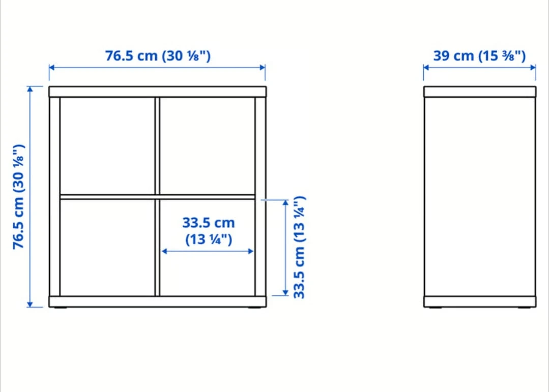 White 4 Cube Storage Unit shelf - photo 2