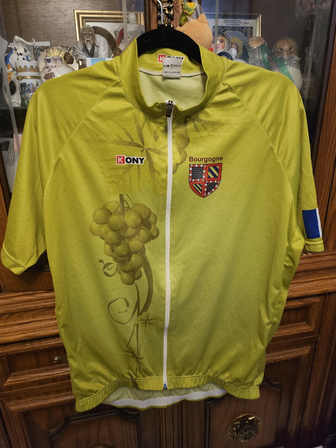 Kony Cycling Jersey Bourgogne Burgundy Wine Route Size Medium