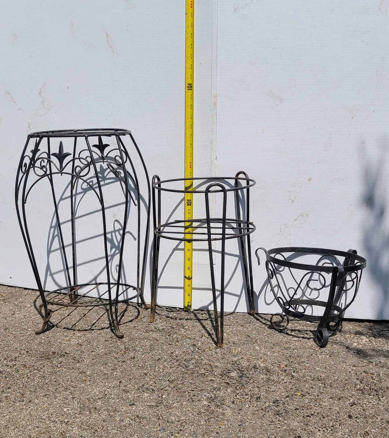 3 Iron / Metal Plant Stands - Great for Outdoor Decor - photo 3