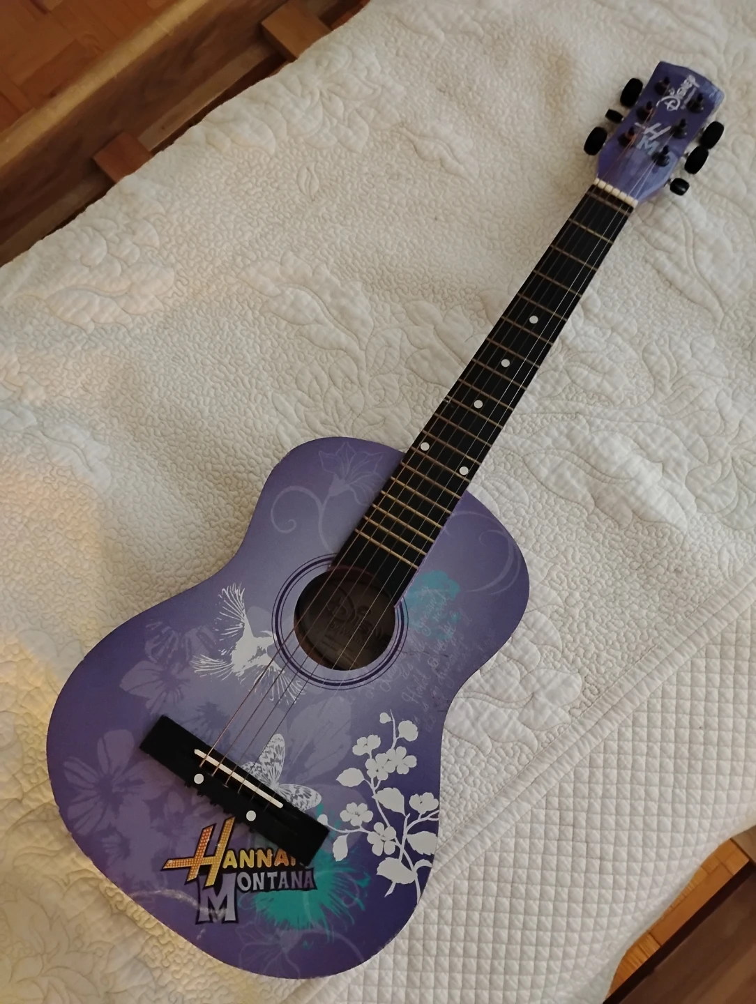 Purple Hannah Montana Acoustic Guitar