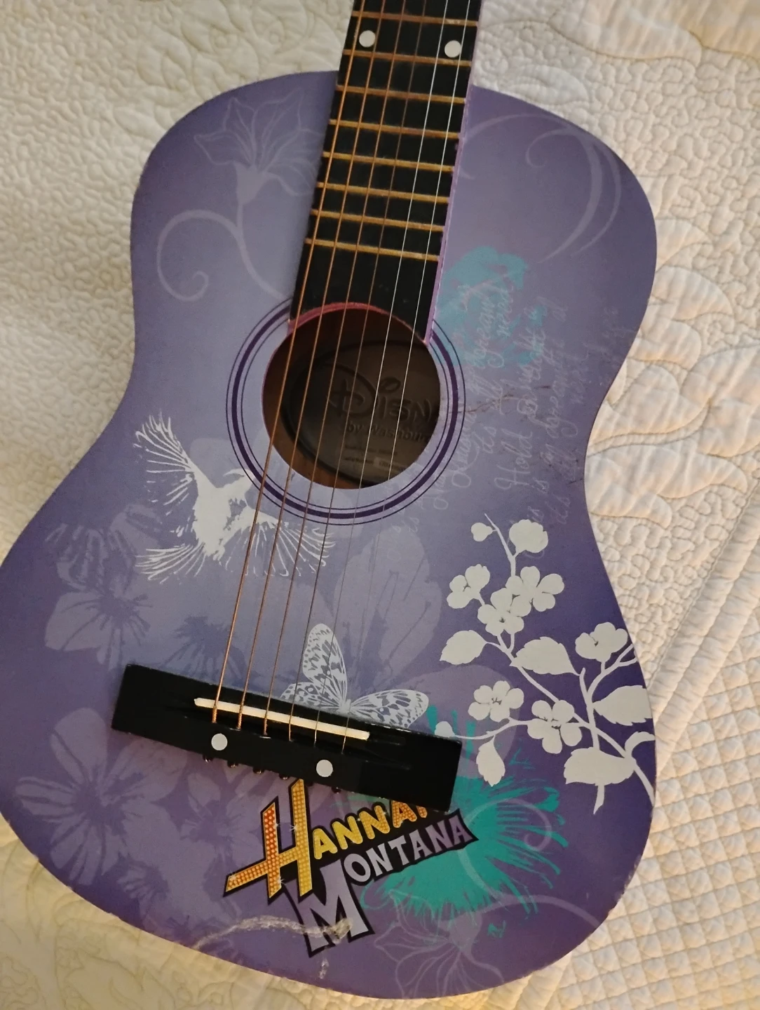 Purple Hannah Montana Acoustic Guitar - photo 2