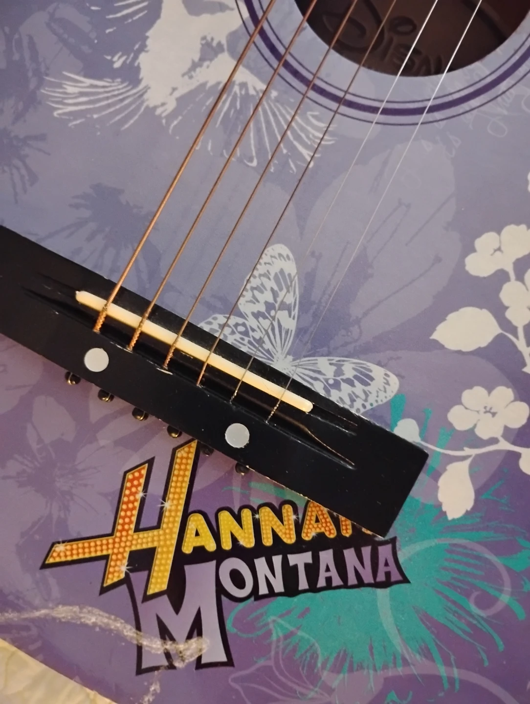 Purple Hannah Montana Acoustic Guitar - photo 3