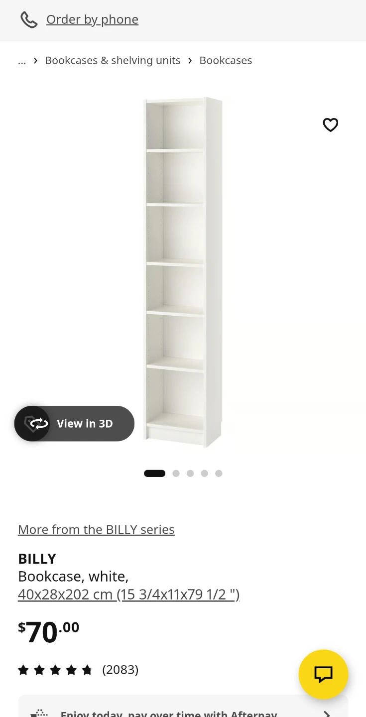 IKEA Billy Bookcase/shelf - White 40x28x202 cm - photo 2