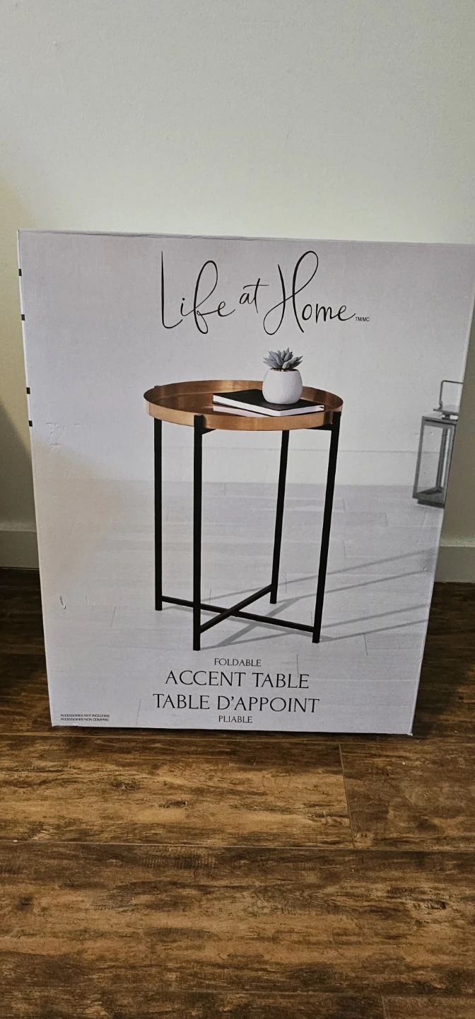 Life at Home Foldable Accent Table