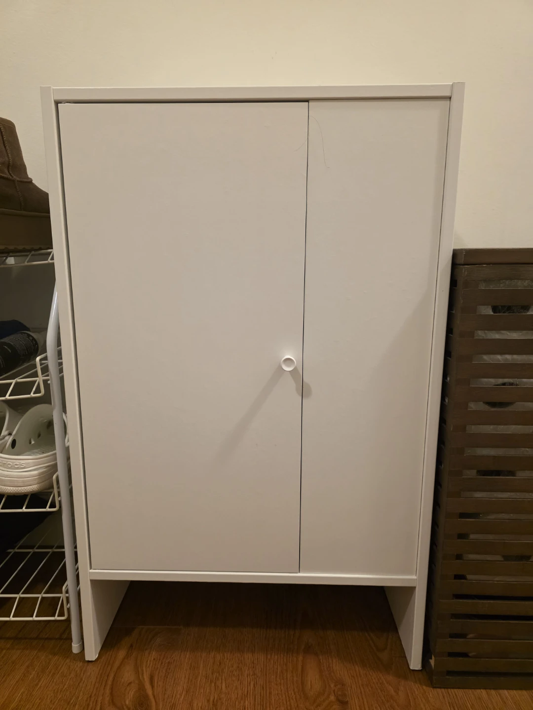 White Two-Door Cabinet