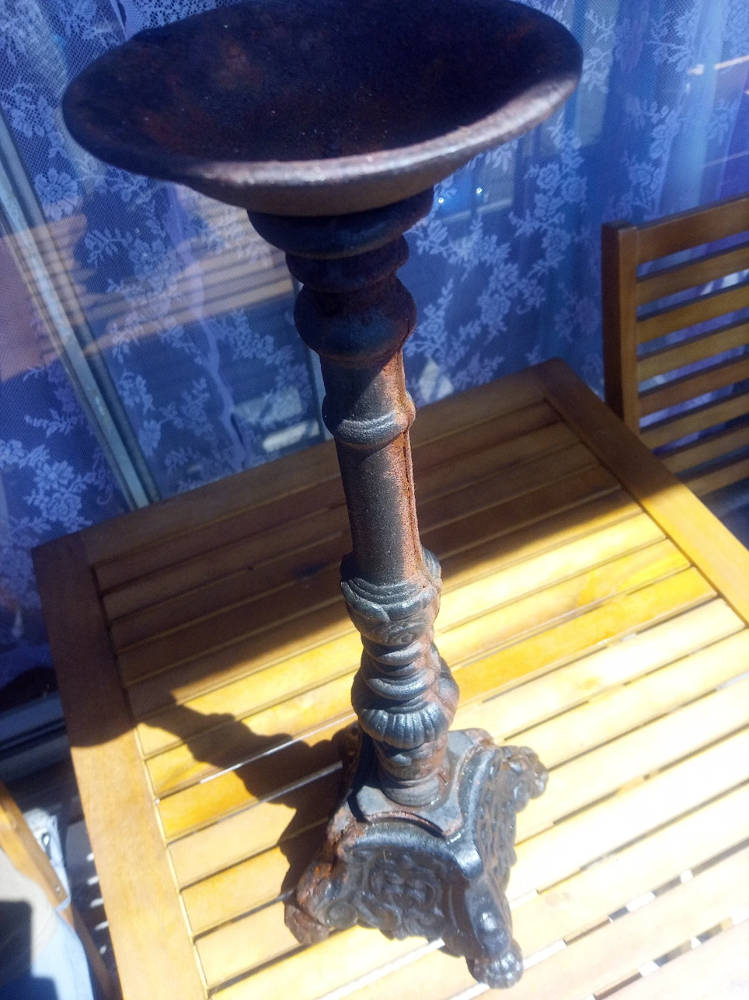 Vintage Cast Iron Candle Stick
