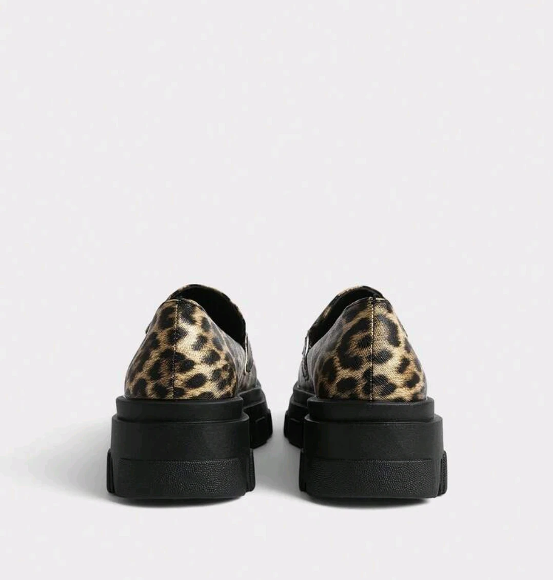 Leopard Print Platform Loafers - photo 3